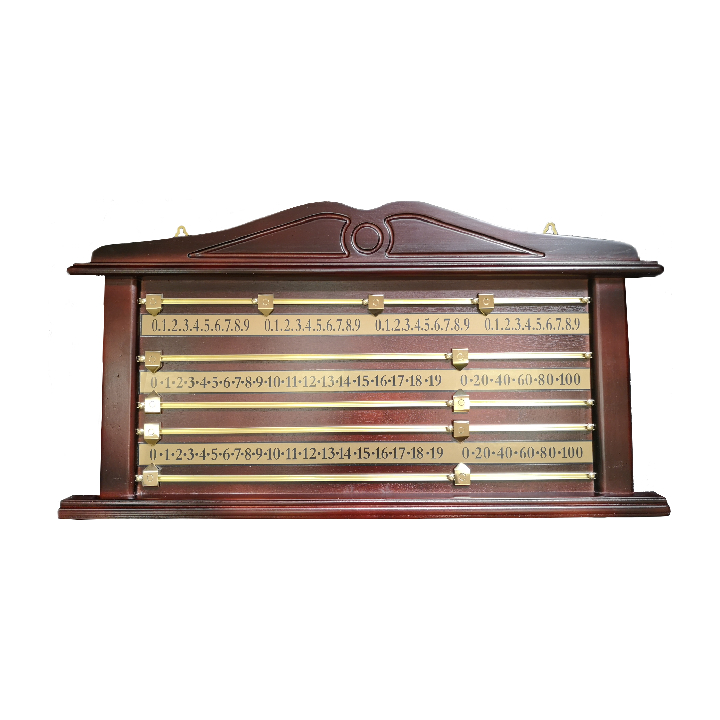 Wooden 4 Player Snooker Scorer